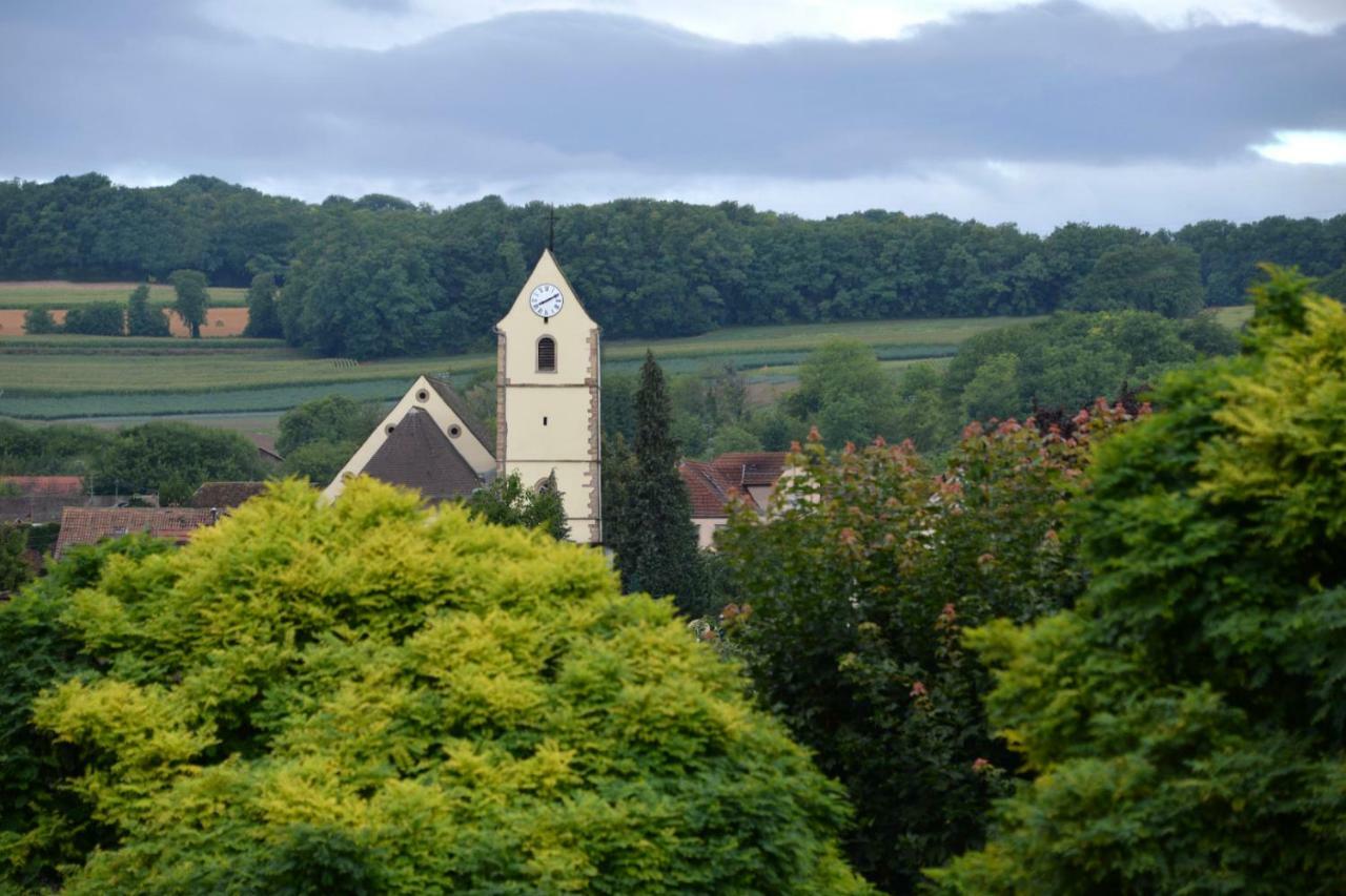 Gite Aux Deux Clochers Zimmersheim Esterno foto